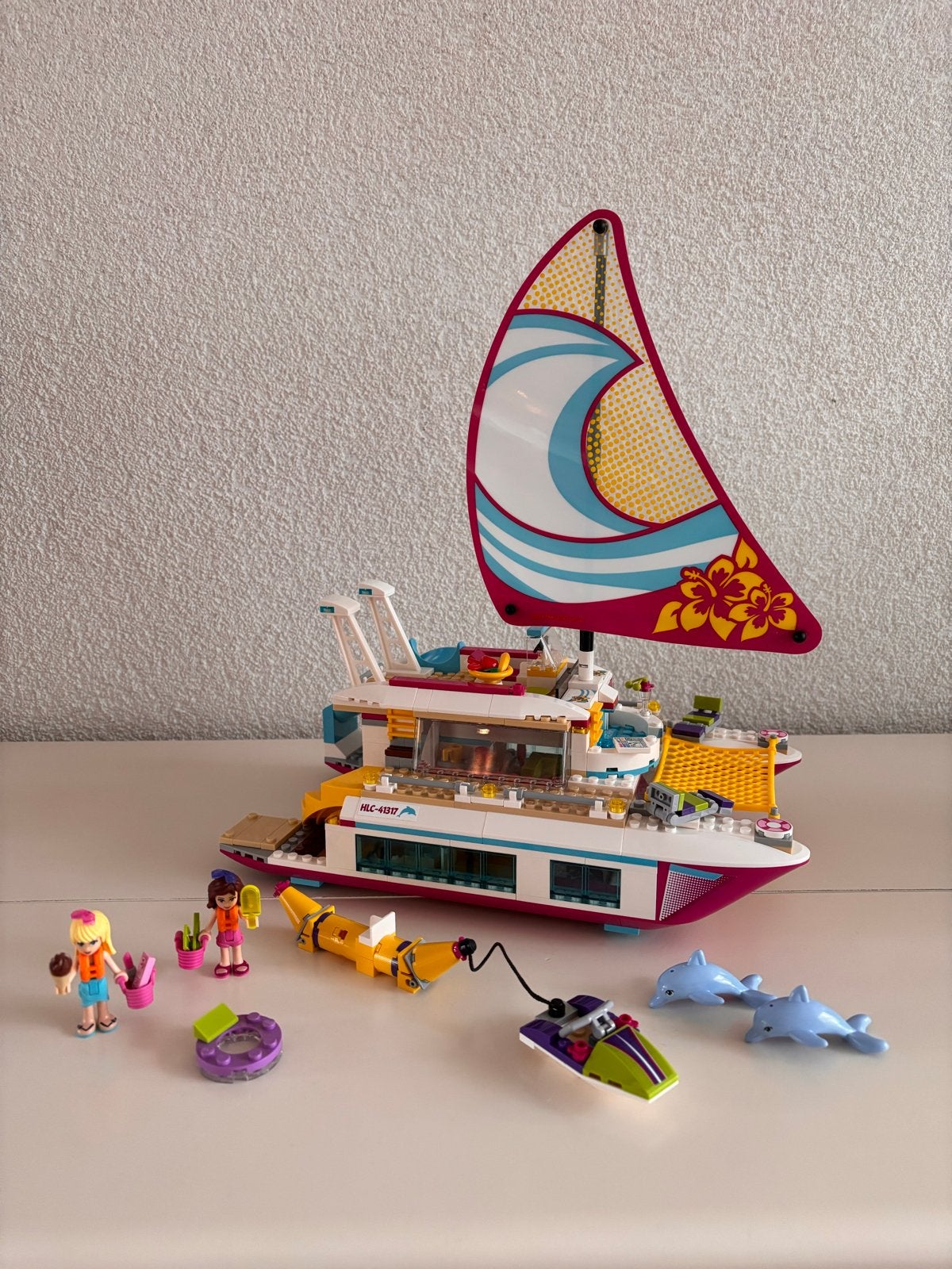 Lego Friends Sunshine Catamaran 41317, Ophalen of Verzenden, Zo goed als nieuw, Lego