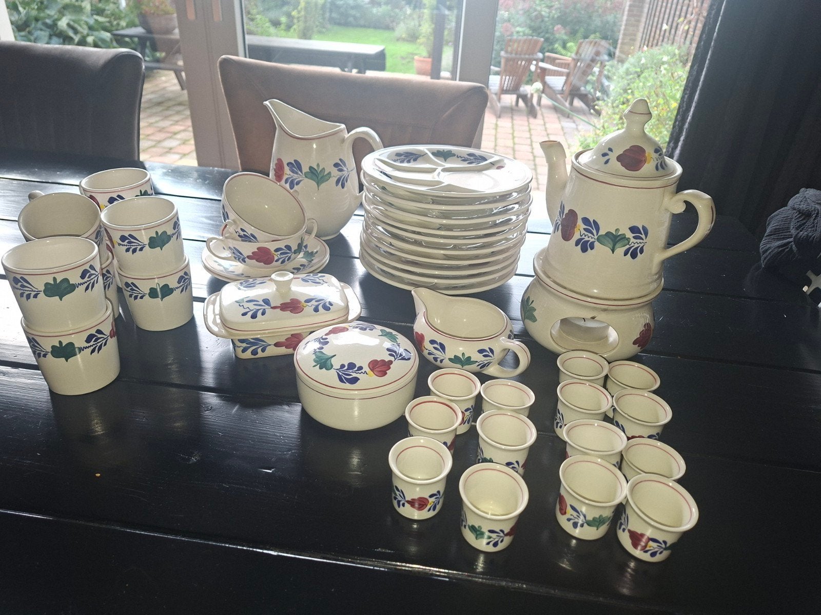 Grote Boerenbont servies verzameling, Ophalen, Gebruikt, Overige merken, Aardewerk