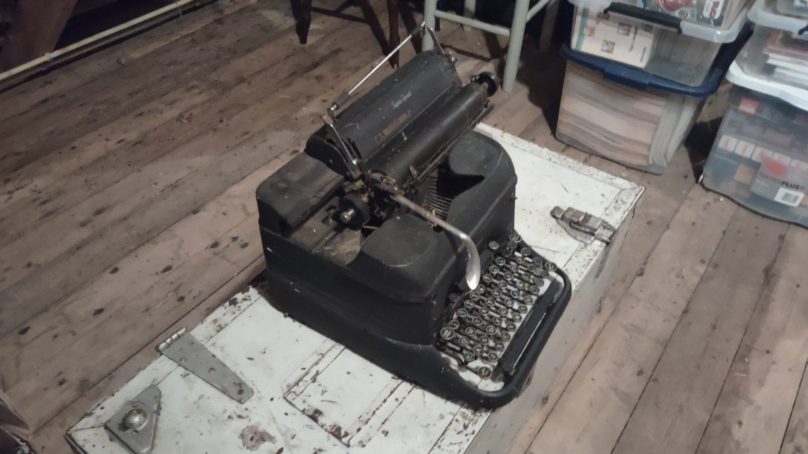 schrijfmachine Smith Corona super speed, Ophalen