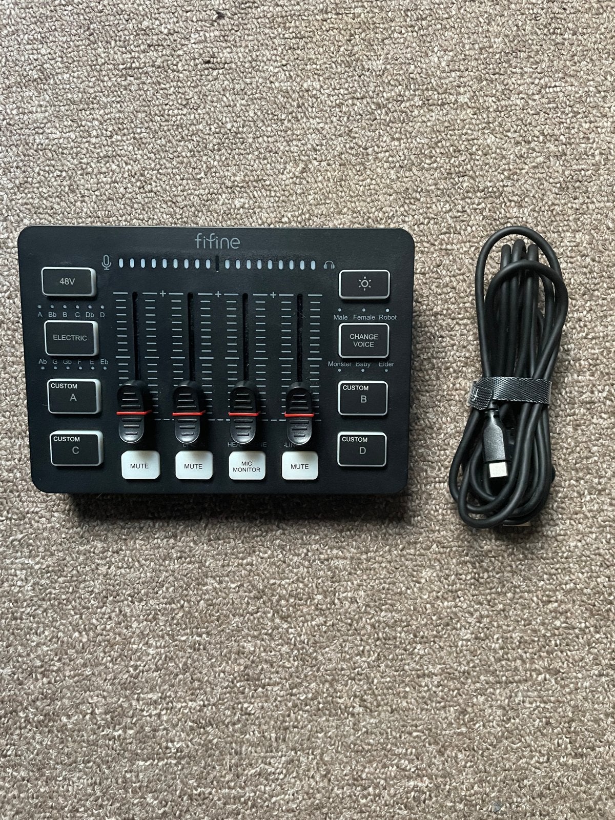 Fifine Audio Mixer met Microfooningang, Ophalen of Verzenden, Zo goed als nieuw, Minder dan 5 kanalen, Microfooningang