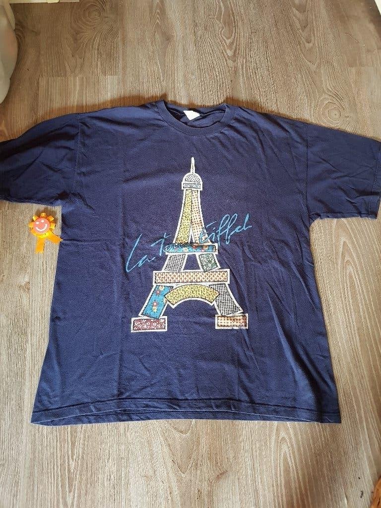 Dames T shirt eiffel maat M, Kleding | Dames, Maat 38/40 (M), Blauw, Ophalen of Verzenden, Zo goed als nieuw