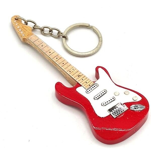 Mark Knopfler Dire Straits sleutelhanger van hout keychain