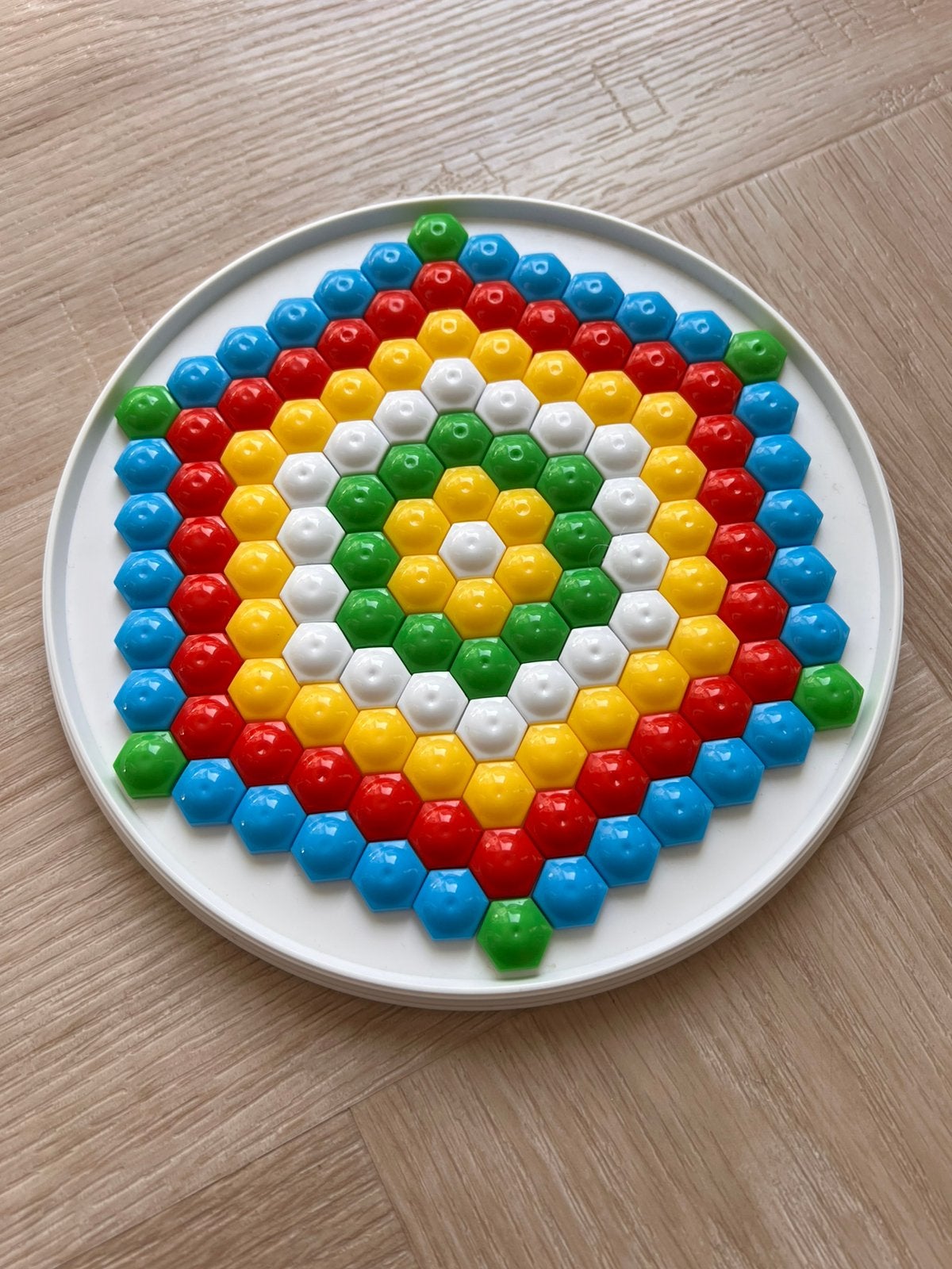 Insteek mozaiek puzzel, Kinderen en Baby's, Speelgoed | Educatief en Creatief, Ophalen of Verzenden, Zo goed als nieuw