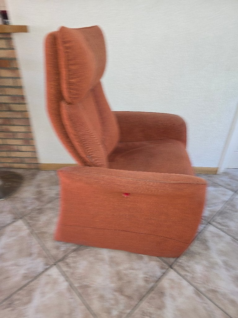 Mooie comfortabele relaxfauteuil, Ophalen, Gebruikt, Minder dan 75 cm, Stof