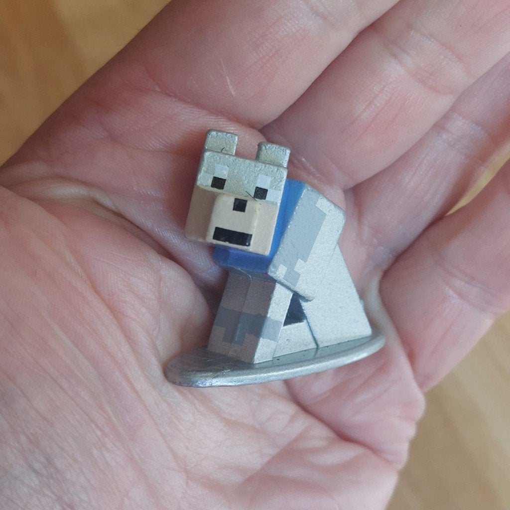 Minecraft metalen figuur van een Creeper, Kinderen en Baby's, Ophalen of Verzenden, Gebruikt