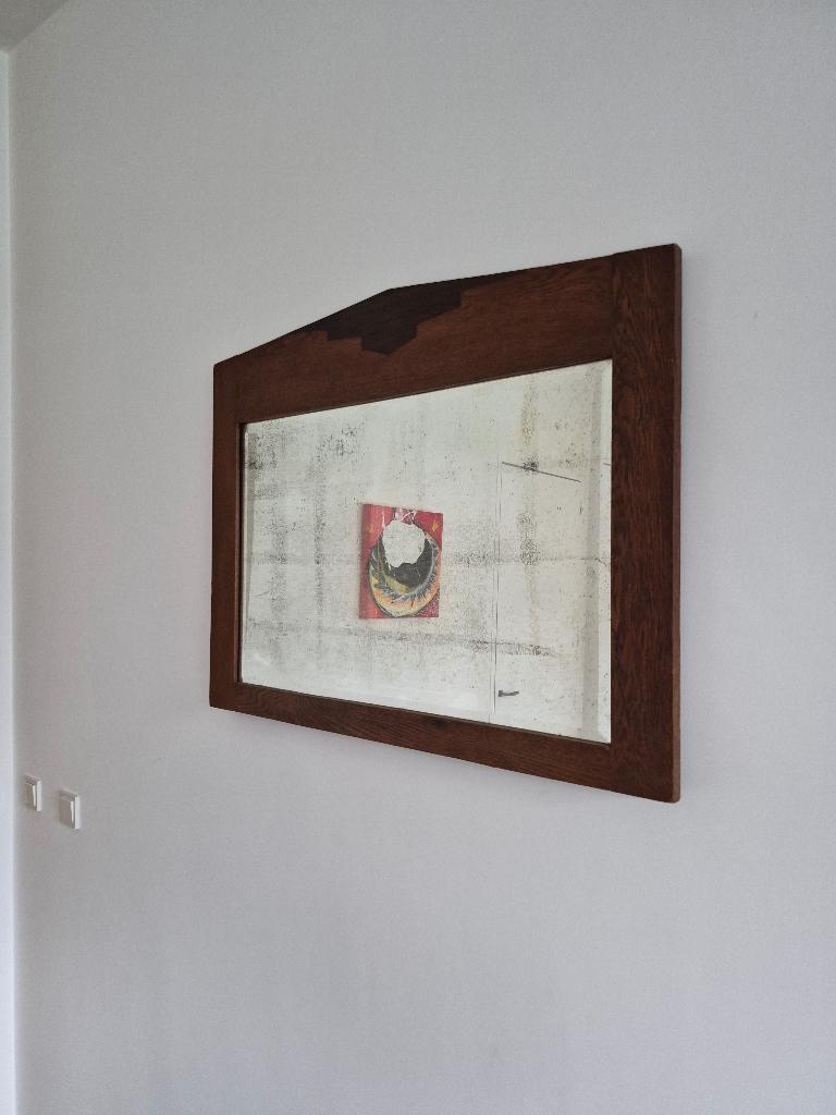 Mooie art deco spiegel, Antiek en Kunst, Antiek | Spiegels, Ophalen, Overige vormen, 50 tot 100 cm, Minder dan 100 cm