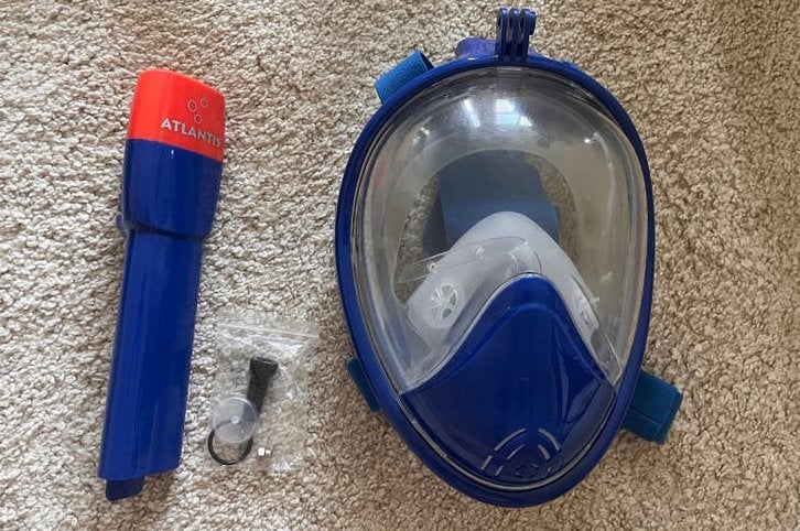 Atlantis Volgelaats /Snorkelmasker kids, Ophalen of Verzenden, Zo goed als nieuw, Snorkelset