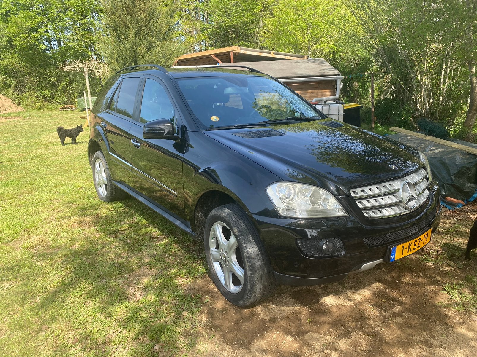 Mercedes-Benz M-Klasse 3.0 CDI Ml350 Bluetec 4MATIC AUT 2008, Auto's, Automaat, Zwart, 255 €/maand, 10 km/l