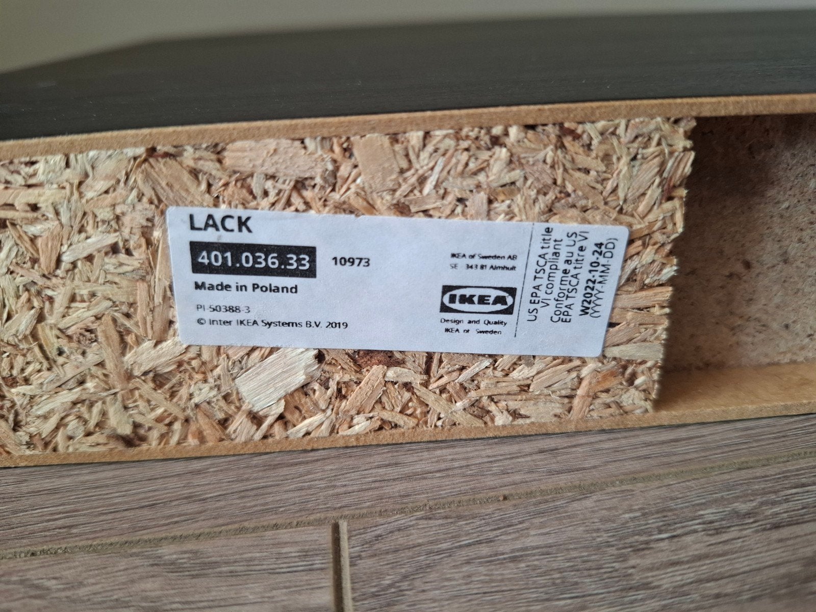LACK boekenplank zwart 110265cm, Ophalen