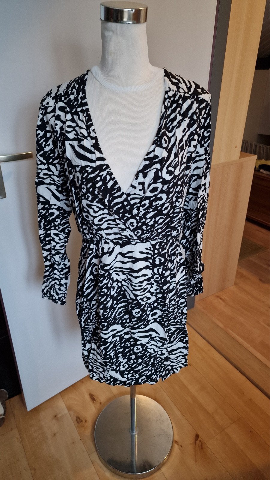 Supertrash jurk met zebraprint - Maat L, Supertrash, Zwart, Maat 42/44 (L), Ophalen of Verzenden