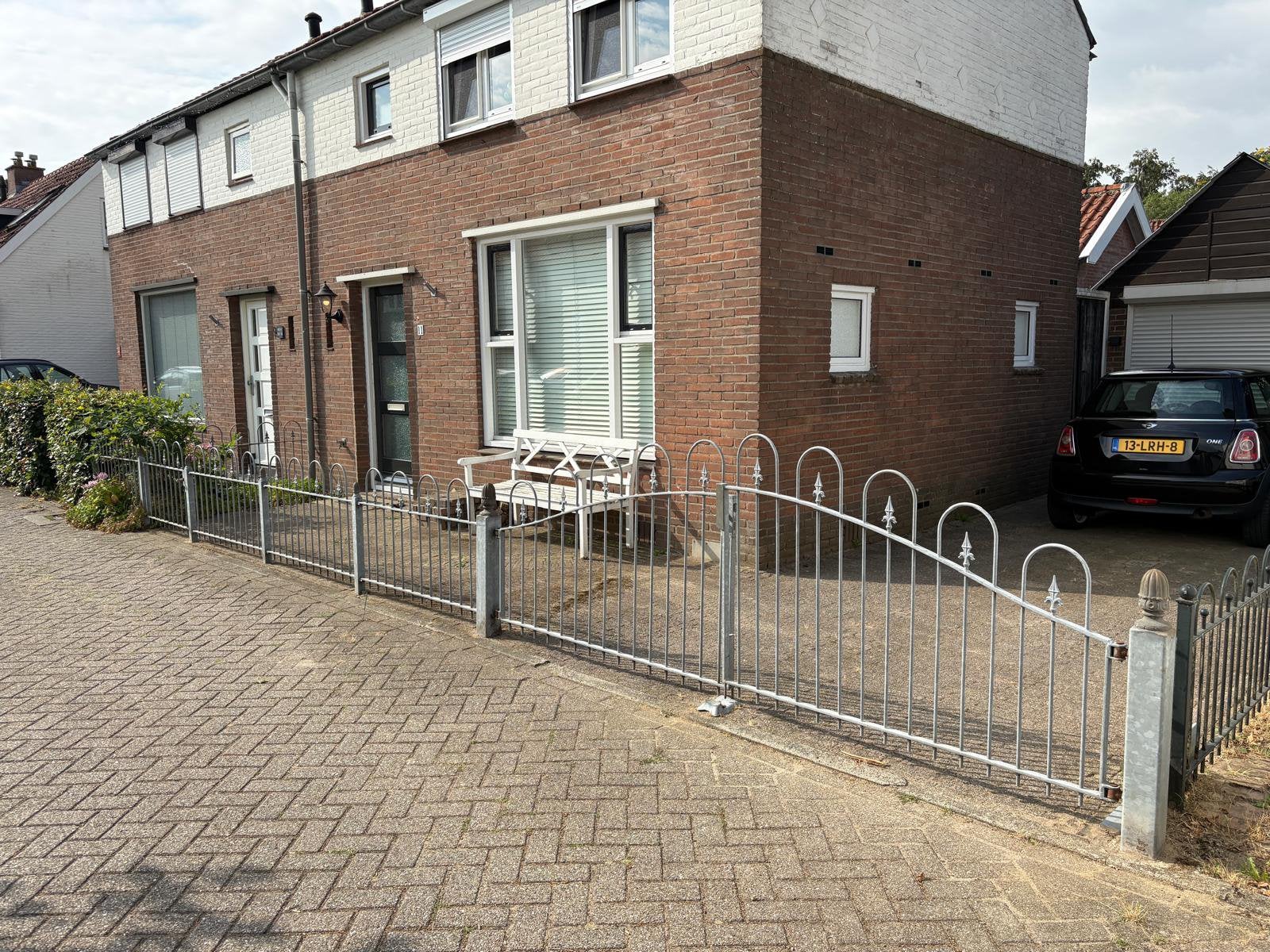 Sierhek ,inc doorloop hek en 2 inrij hekken., Tuin en Terras, Tuinhekken en Hekwerk, Ophalen, Zo goed als nieuw, IJzer