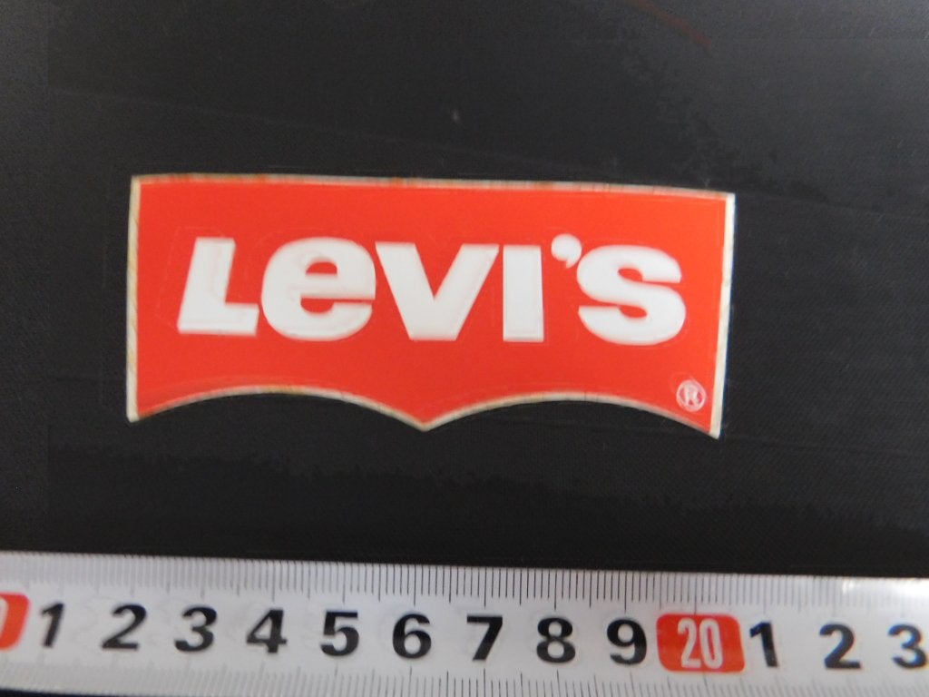 sticker rood jeans logo LEVI'S *, Verzamelen, Ophalen, Zo goed als nieuw
