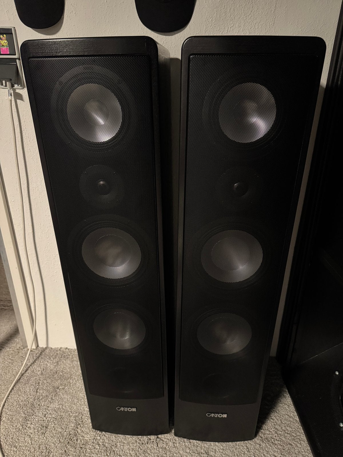 Canton Ergo 695 Dc Reference Loudspeaker like new, Zo goed als nieuw, 120 watt of meer, Front, Rear of Stereo speakers, Ophalen