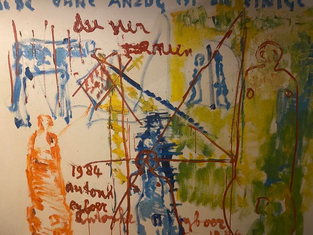 Schilderij Anton heijboer, Antiek en Kunst, Ophalen of Verzenden