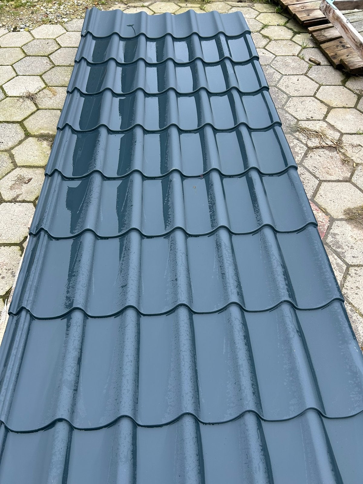Nieuwe Antraciet /groene dak/wandplaten ), Nieuw, 15 m² of meer, Metaal, Grijs