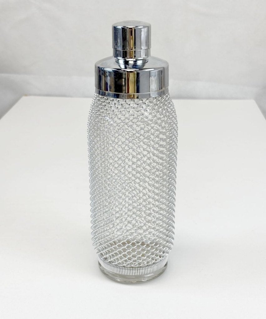 Vintage glazen cocktailshaker, Ophalen of Verzenden, Meerkleurig, Overige merken, Glas