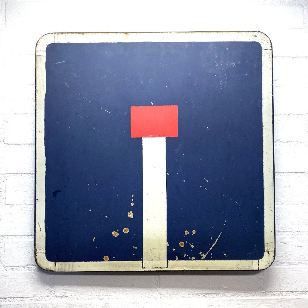Verkeersbord – doodlopende straat., Ophalen of Verzenden, Gebruikt, Auto's