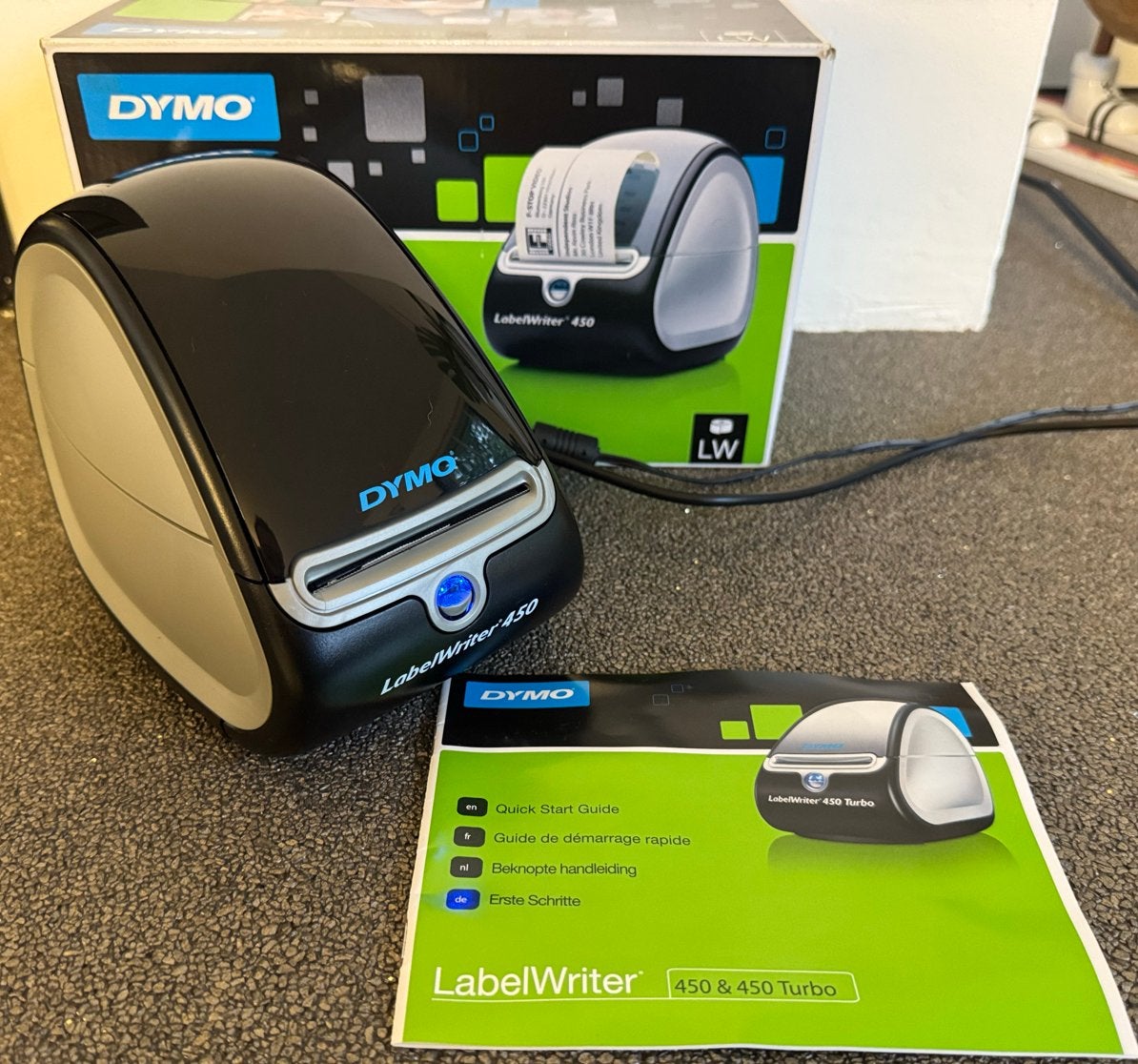 DYMO LabelWriter 450 labelprinter - compleet in doos, Ophalen, Zwart-en-wit printen, Gebruikt, Printer