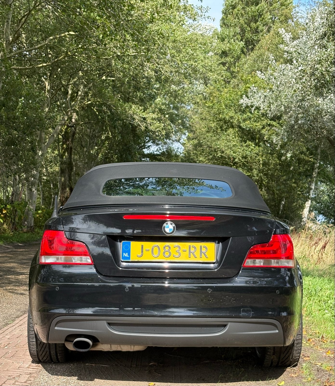 BMW 1-Serie 2.0 118I Cabrio 2012 Zwart, Auto's, BMW, 1-Serie, 1995 cc, Cabriolet, 4 stoelen