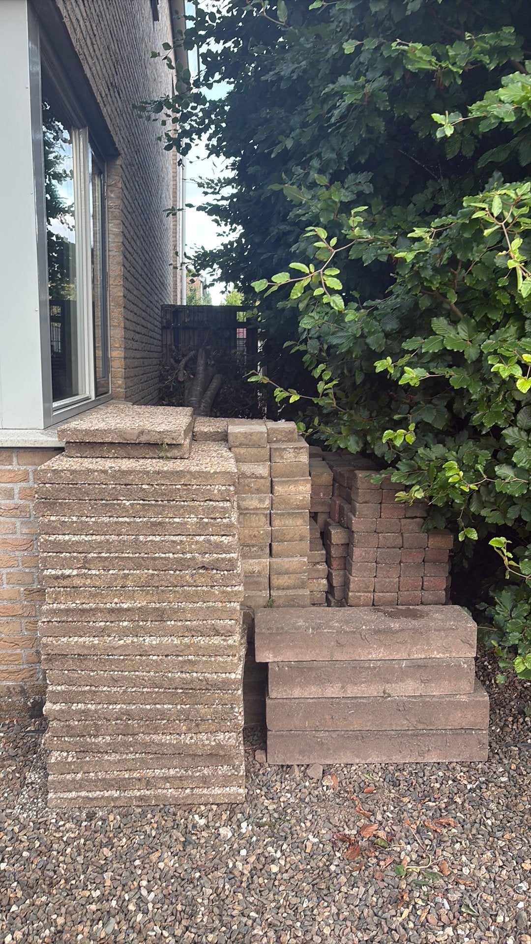 Tuintegels klinkers GRATIS OPHALEN +- 40 m2 tegels, Tuin en Terras, Ophalen, Zo goed als nieuw, Beton, Klinkers