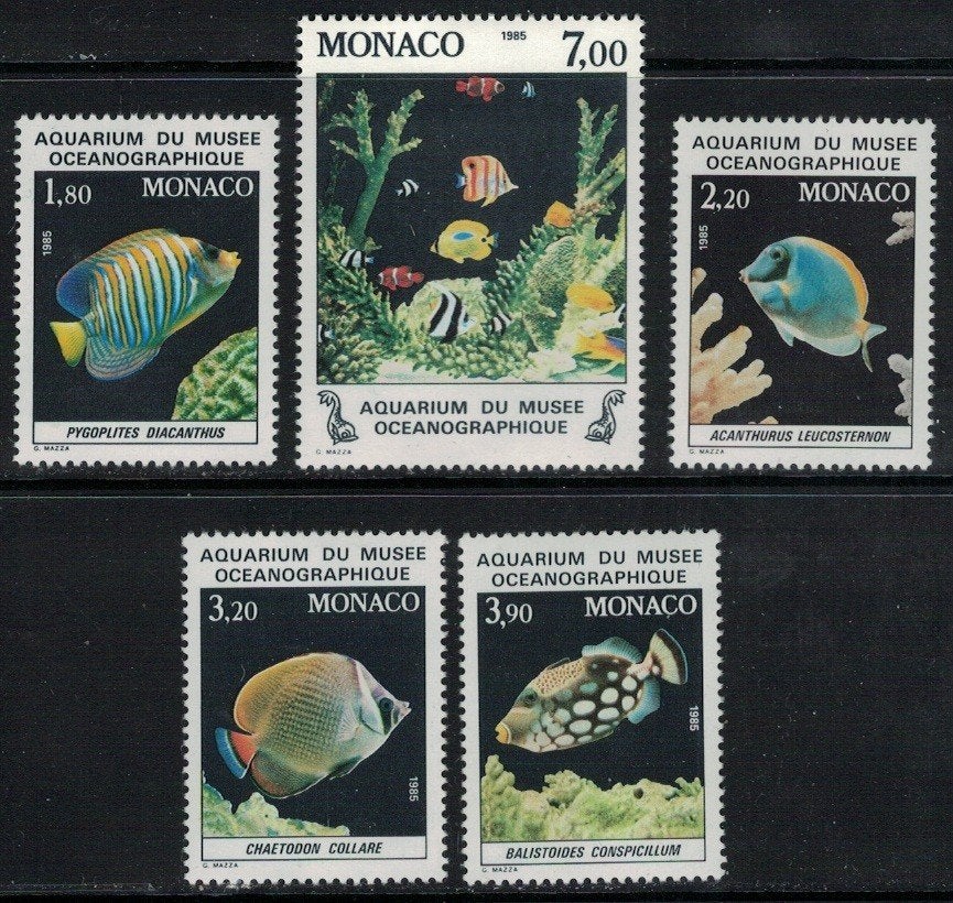 V579 Monaco 1704/08 postfris Vissen, Verzenden, Postfris, Dier of Natuur