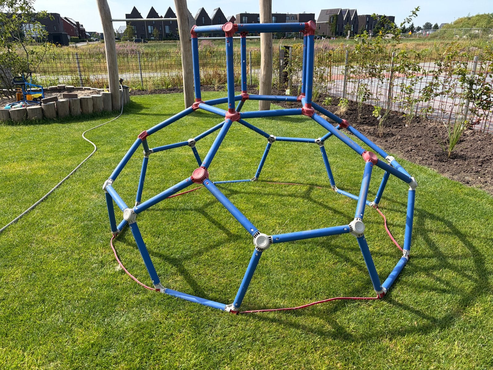 Lil’Monkey klimrek blauw – compleet en in nette staat!, Ophalen, Gebruikt, Klimwand