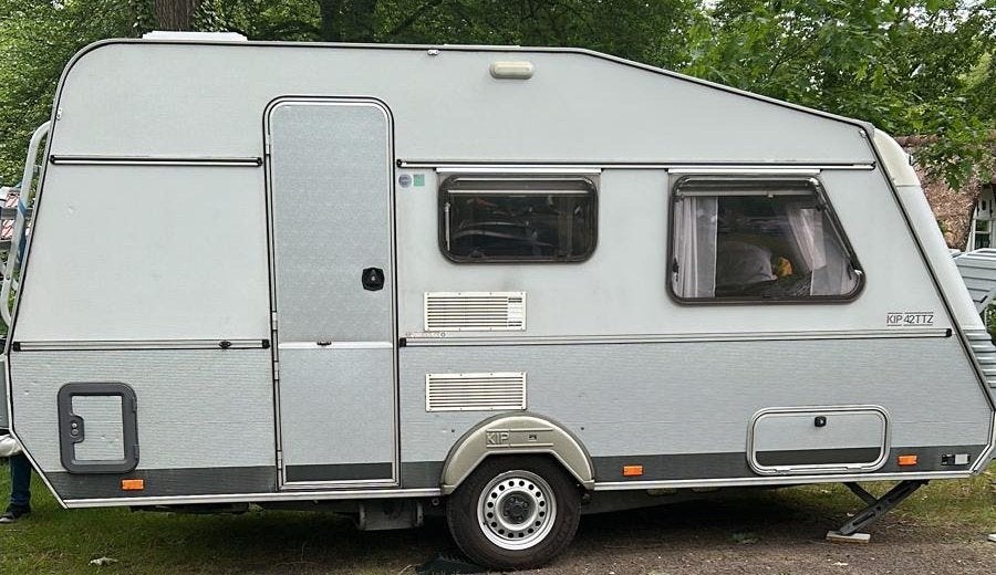 KIP Grey-Line 42TTZ 1994 –vakantieklaar, incl. voortent, Caravans en Kamperen, Caravans, Kip, Treinzit, 750 - 1000 kg, Particulier