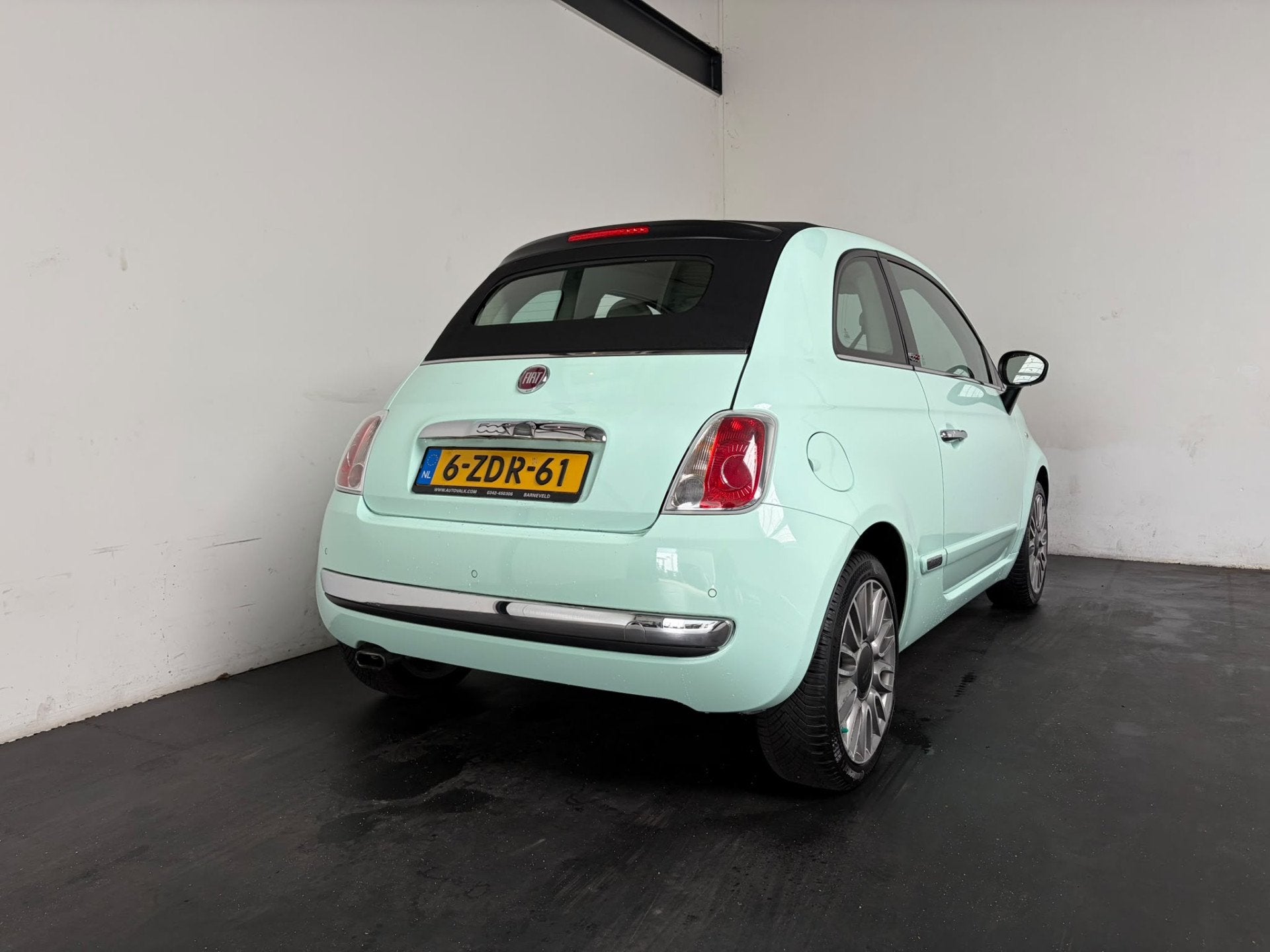 Fiat 500C 0.9 TwinAir Turbo CultAutomaat.Cabrio.Leder., Auto's, Gebruikt, Cabriolet, Leder, Bedrijf