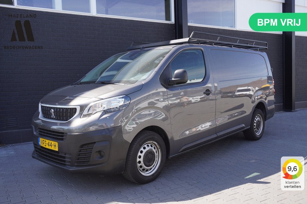 Peugeot Expert 2.0 BlueHDI 180PK Automaat L3 EURO 6 - Airco, Gebruikt, Leder en Stof, Origineel Nederlands, Bedrijf