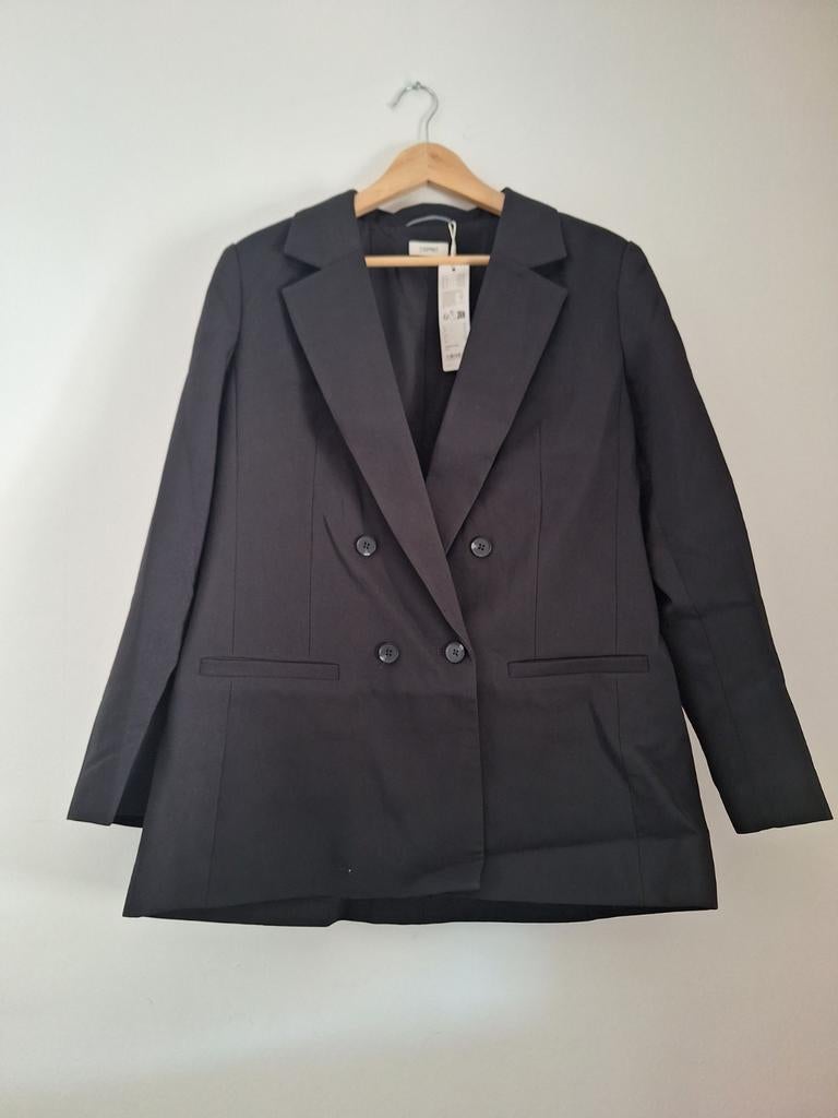 Esprit Zwarte Blazer Nieuwe, Maat 38/40 (M), Kostuum of Pak, Zwart, Nieuw