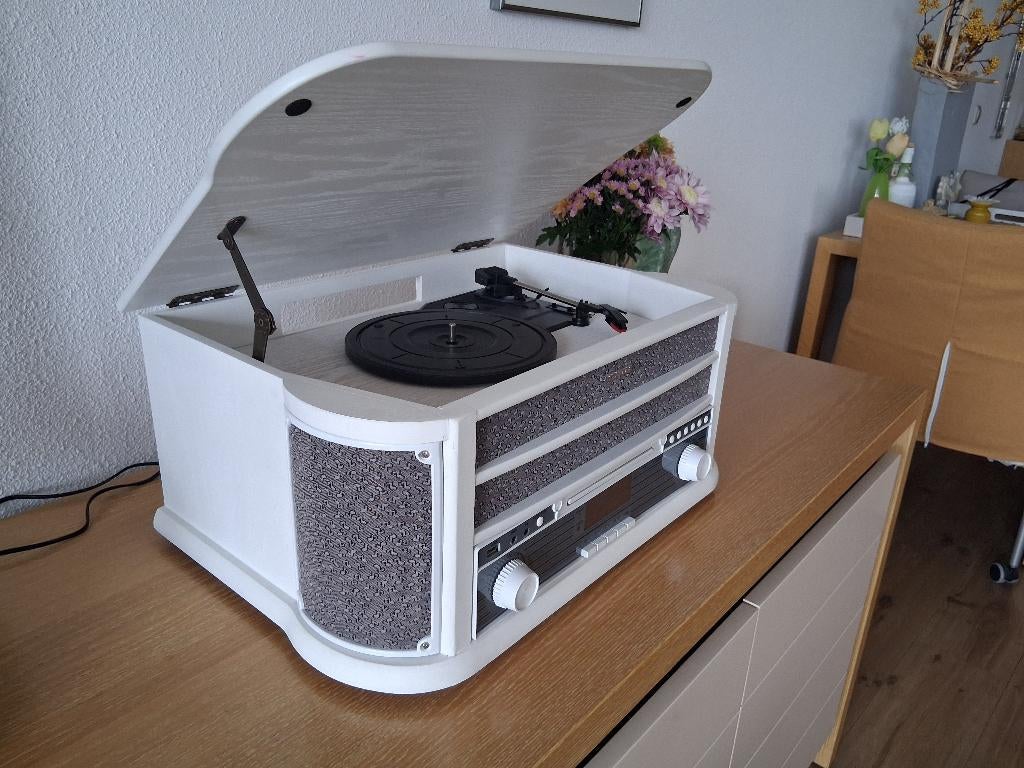 Stereo platenspeler/DAB+/CD/Cassettesysteem, Tuner of Radio, Zo goed als nieuw, Microset, Ophalen