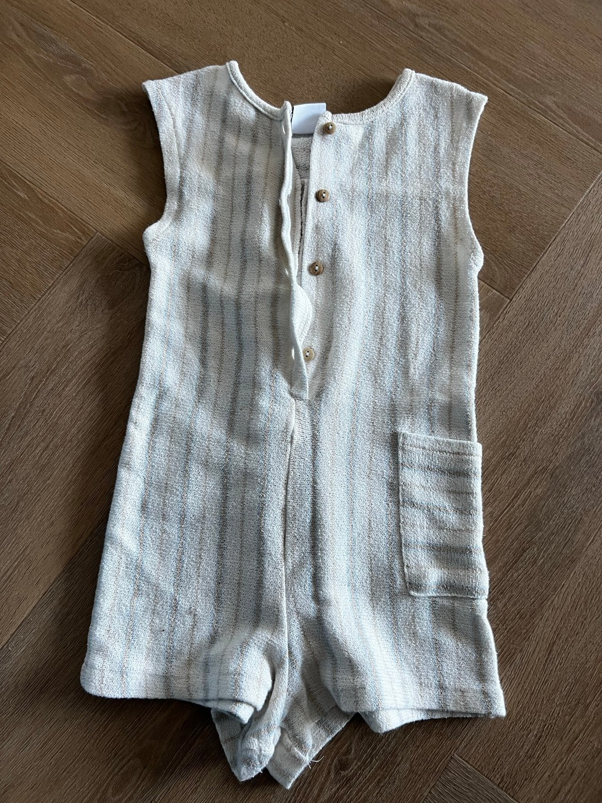 Zara maat 98 boxpakje salopette creme beige blauw, Ophalen of Verzenden, Zo goed als nieuw