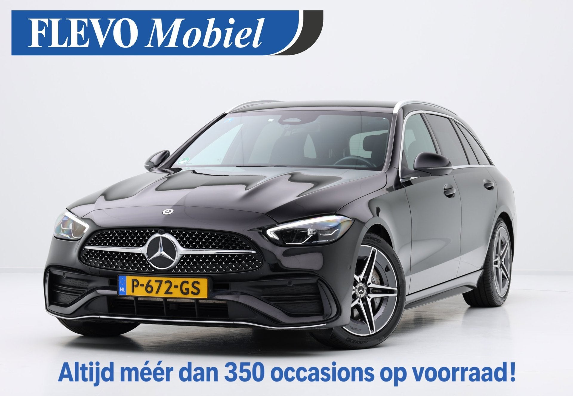 Mercedes-Benz C-klasse Estate 180 AMG Line Aut. Navi|Leder-A, Auto's, Automaat, Achterwielaandrijving, Euro 6, 4 cilinders