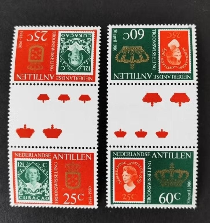 nederlandse Antillen 654a 655a, Postzegels en Munten, Verzenden, Postfris
