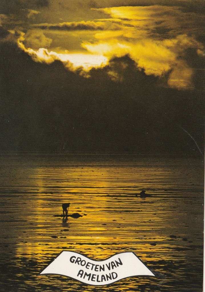 AMELAND Avond Groeten, Verzenden, 1960 tot 1980, Ongelopen, Waddeneilanden
