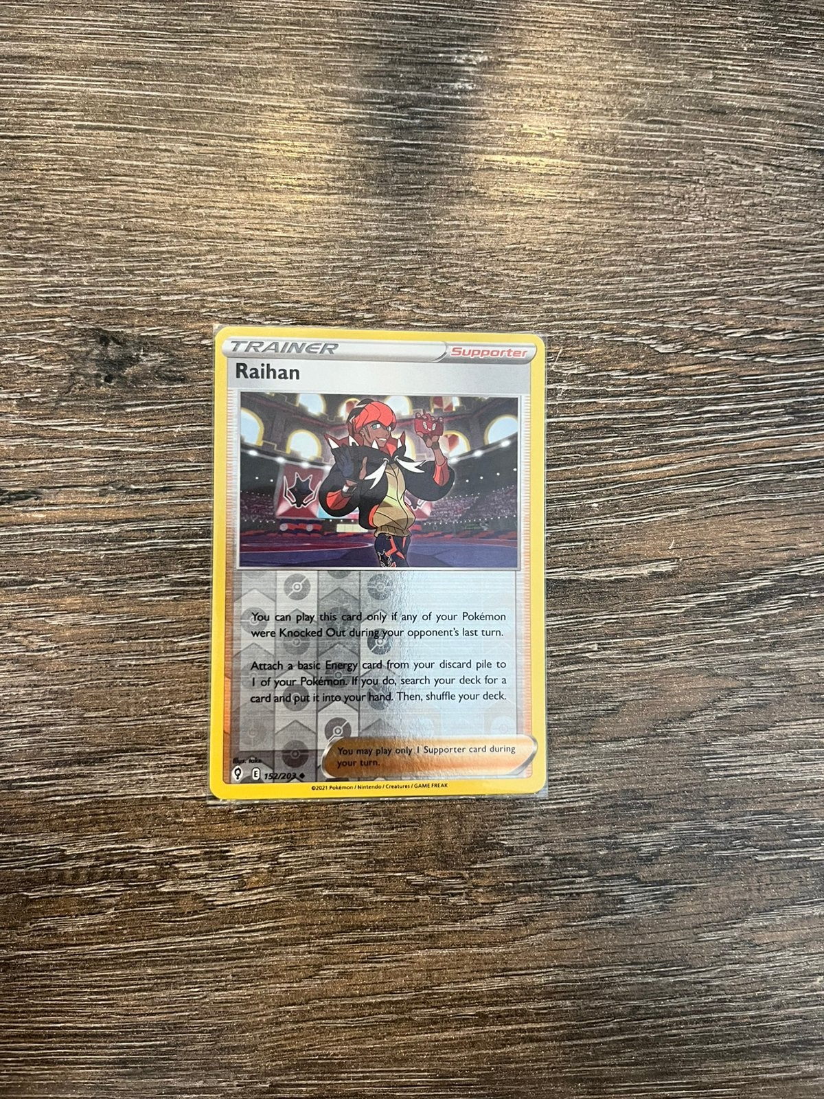 Raihan EVS 152/203 reverse holo, Ophalen of Verzenden, Zo goed als nieuw