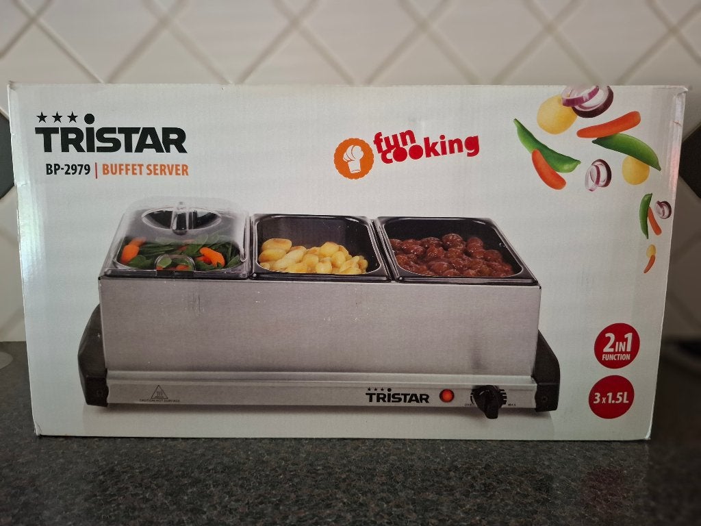 Buffetwarmer tristar, Ophalen, Zo goed als nieuw, 4 t/m 7 personen