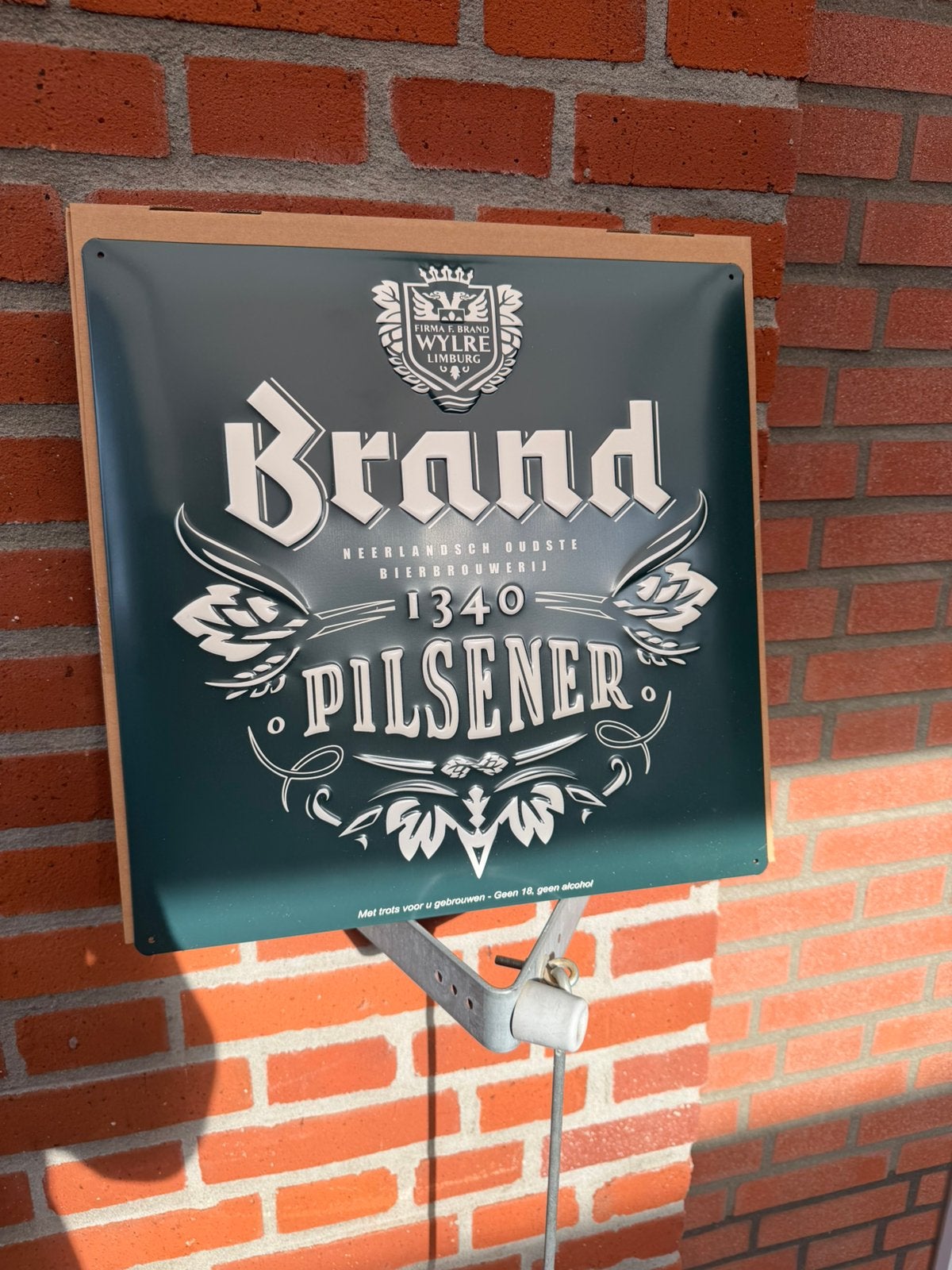 Brand bier bord, Ophalen of Verzenden, Nieuw, Reclamebord