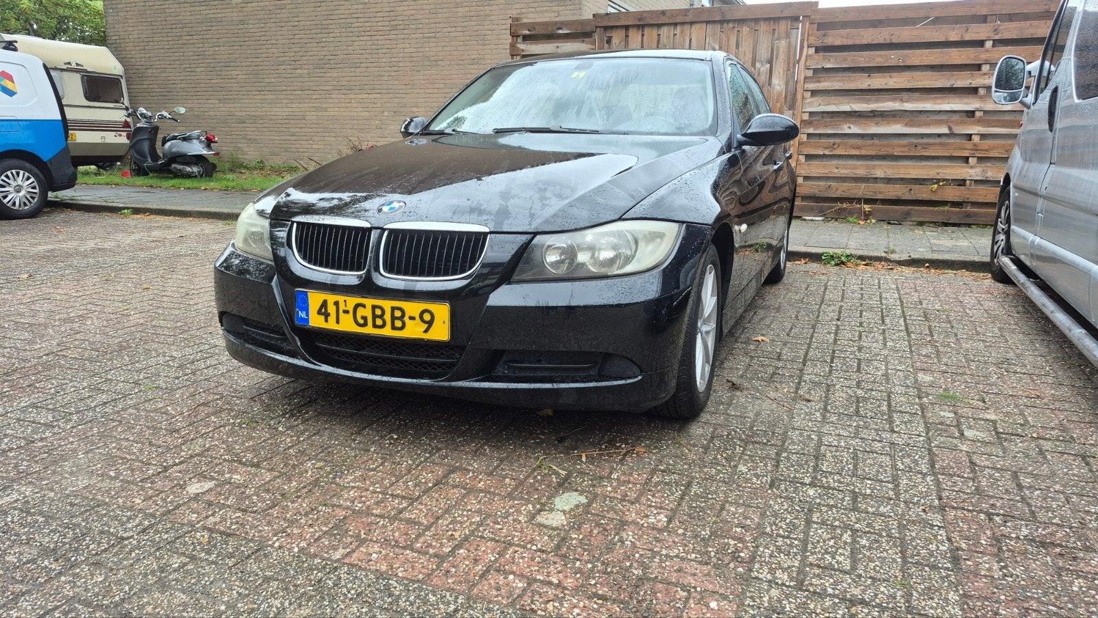 BMW 3-Serie 1.6 I 316 90KW 2008 Zwart, Auto's, 1599 cc, 4 cilinders, Origineel Nederlands, Handgeschakeld