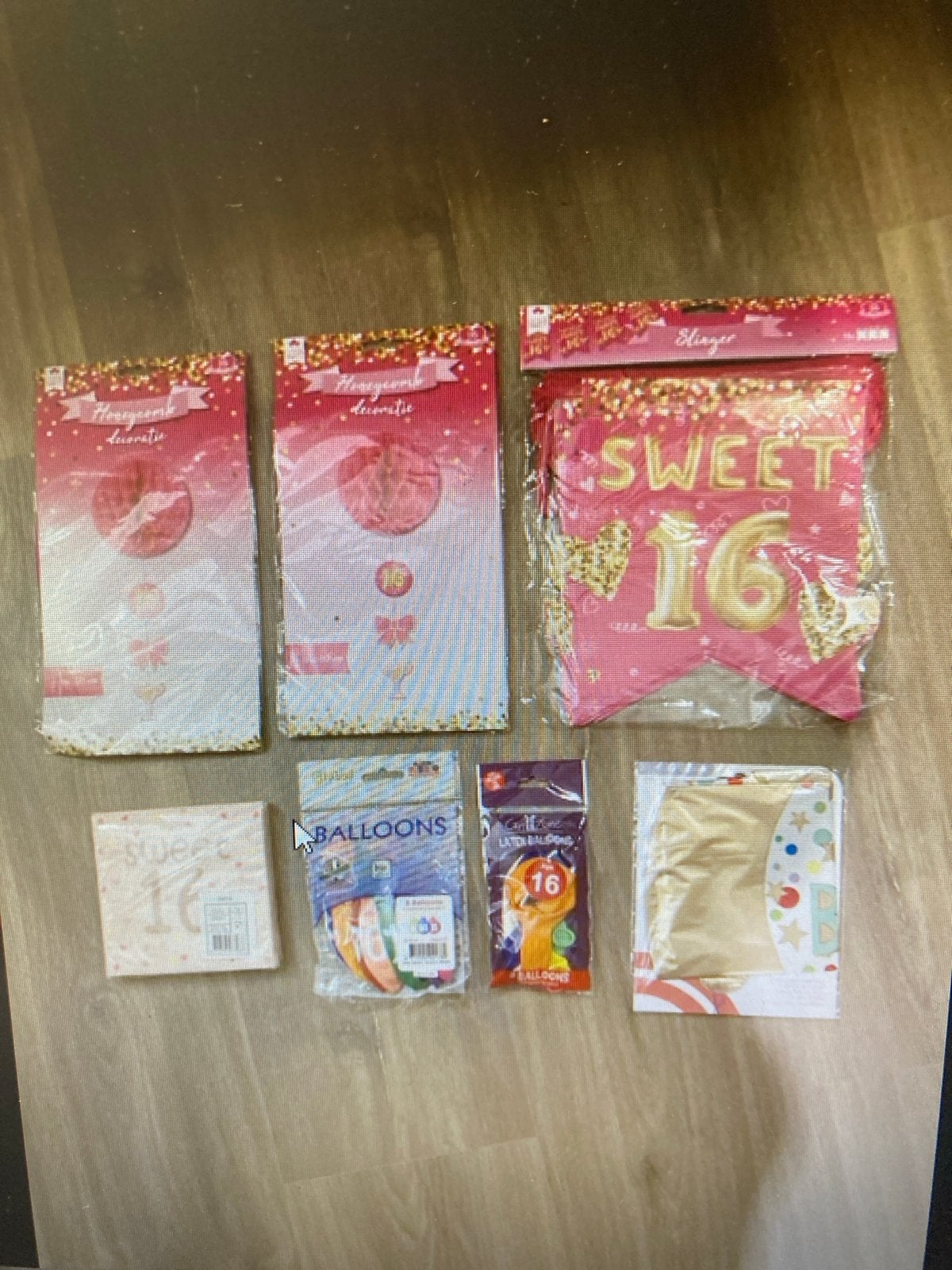 Sweet 16 Feestpakket: Decoratie, Slingers, Ballonnen, Ophalen of Verzenden, Nieuw, Versiering, Verjaardag