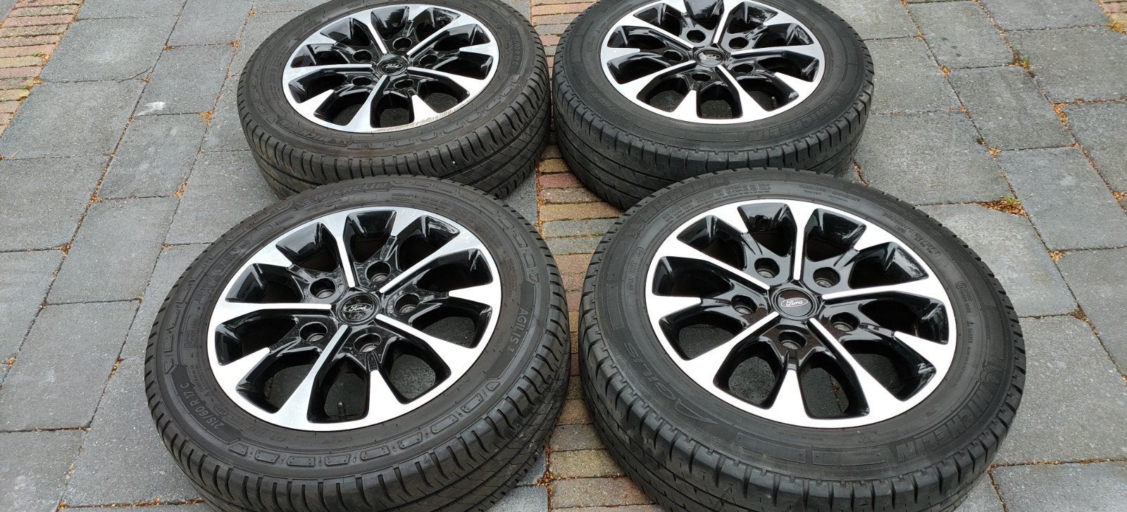 lichtmetalen velgen van een ford transit+ Michelin banden, Ophalen, Banden en Velgen, 17 inch, Zomerbanden