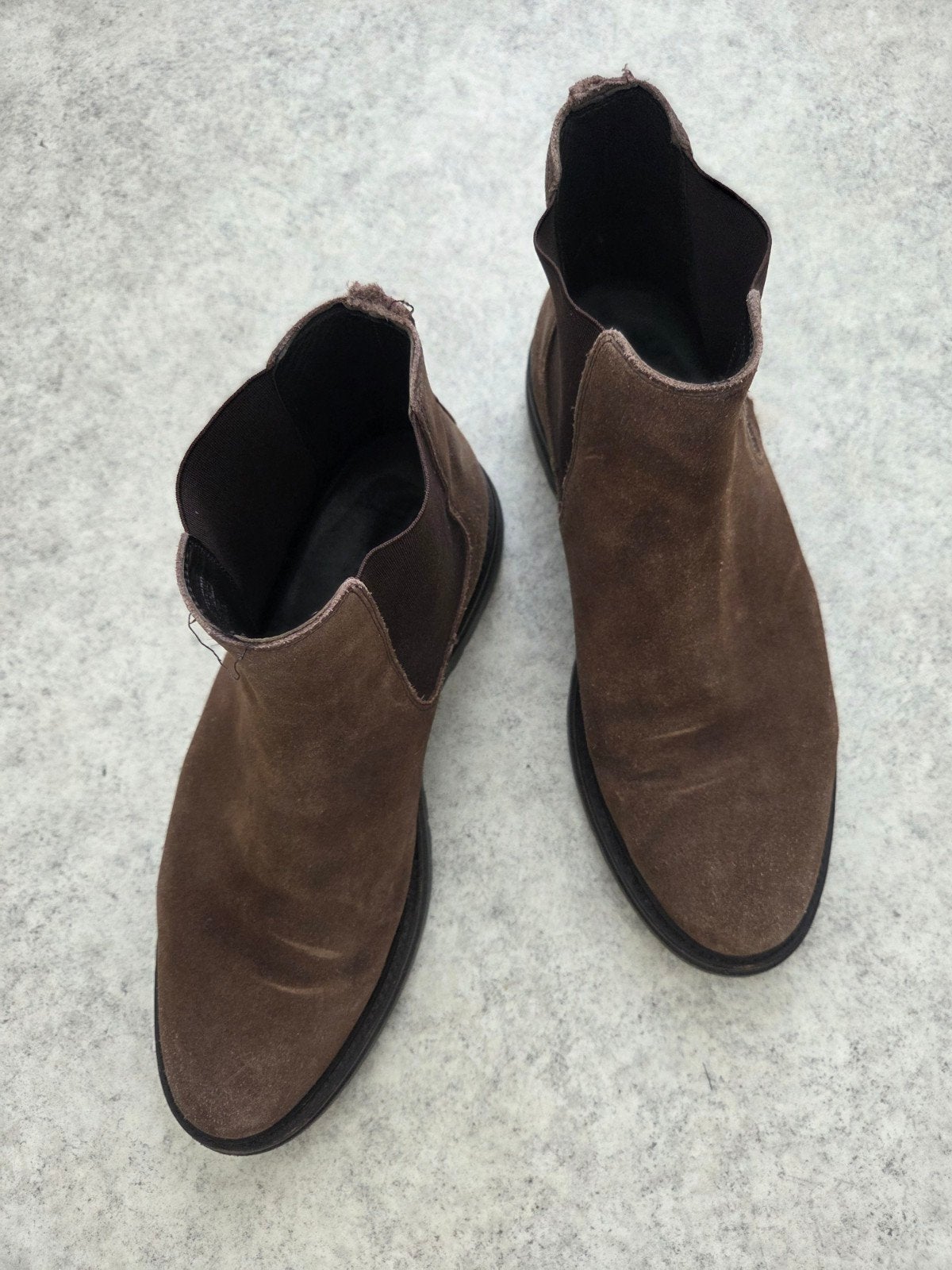 Massimo Dutti suède Chelsea boots - Maat 44, Bruin, Boots, Ophalen of Verzenden, Massimo Dutti