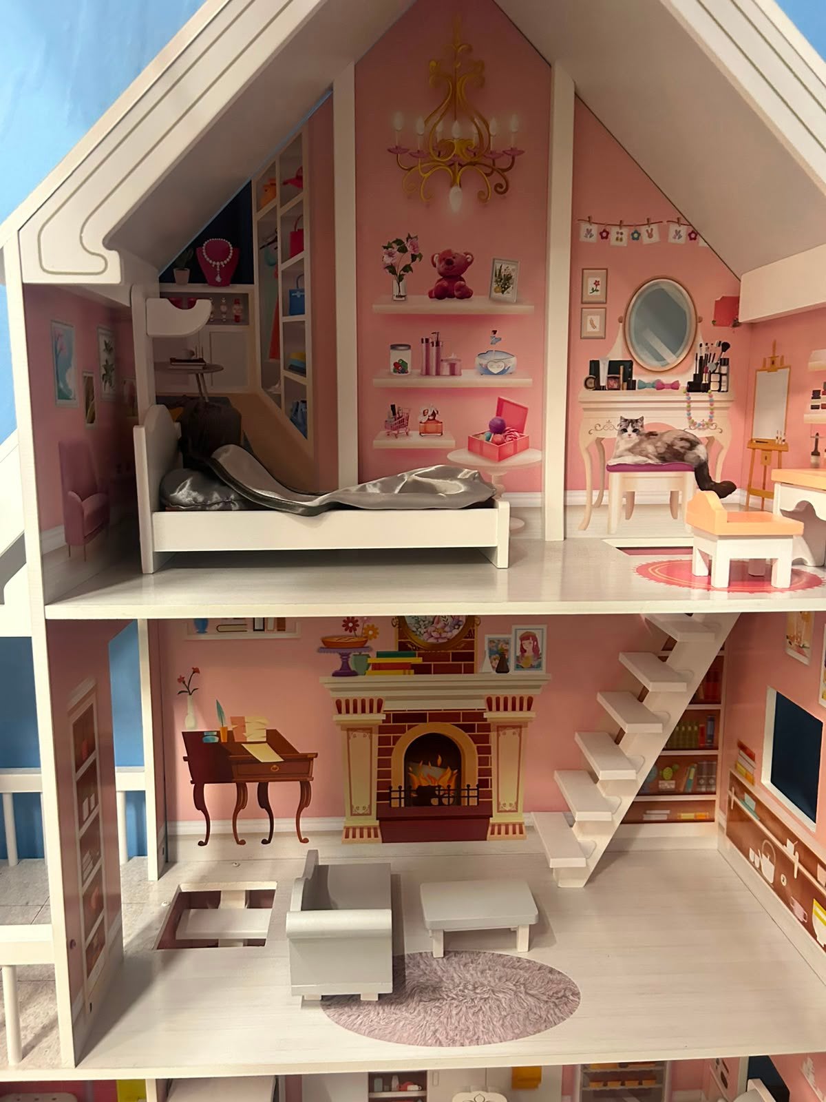 Poppenhuis, super mooi, Kinderen en Baby's, Ophalen, Zo goed als nieuw, Poppenhuis