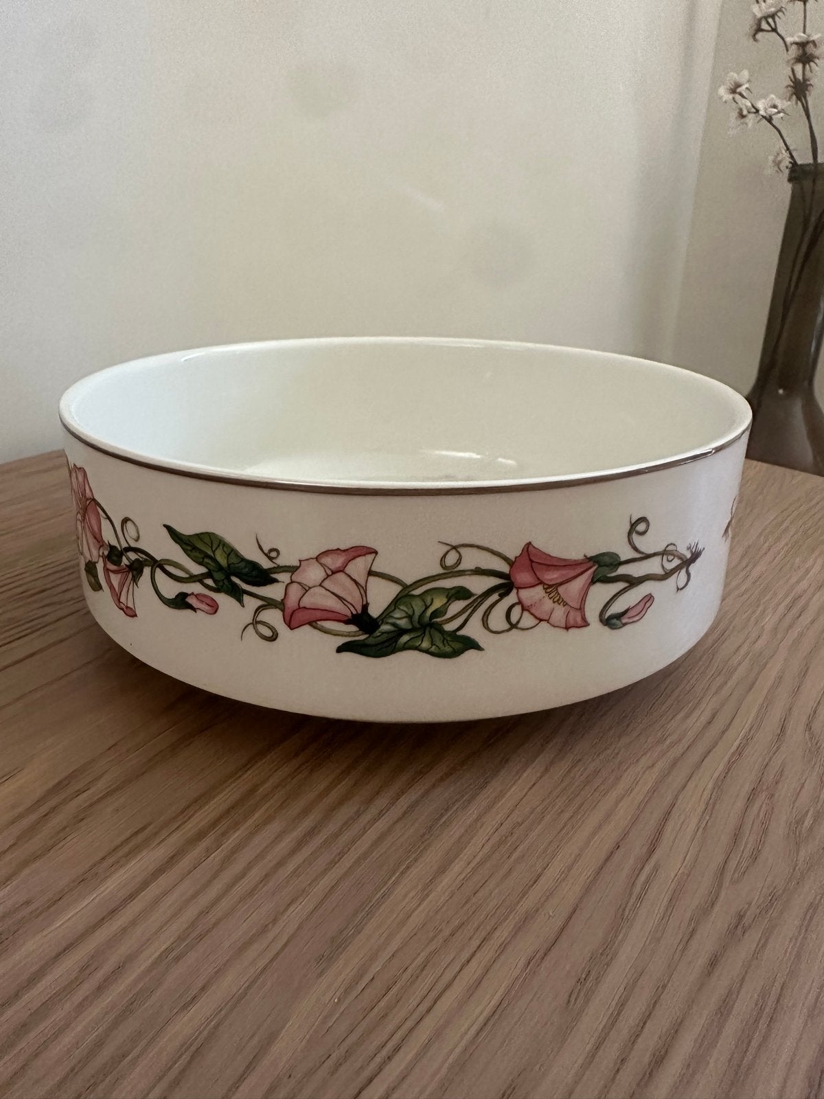 Villeroy & Boch Vitro Porseleinen Schaal met Bloemen, Gebruikt, Porselein of Keramiek, Schaal, Vaatwasserbestendig