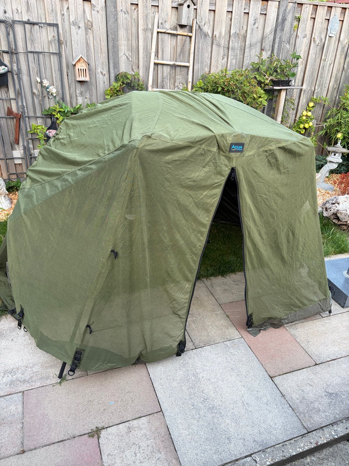 Aqua Fast & Light 100 Brolly met Fox stormpalen, Ophalen, Zo goed als nieuw, Overige typen