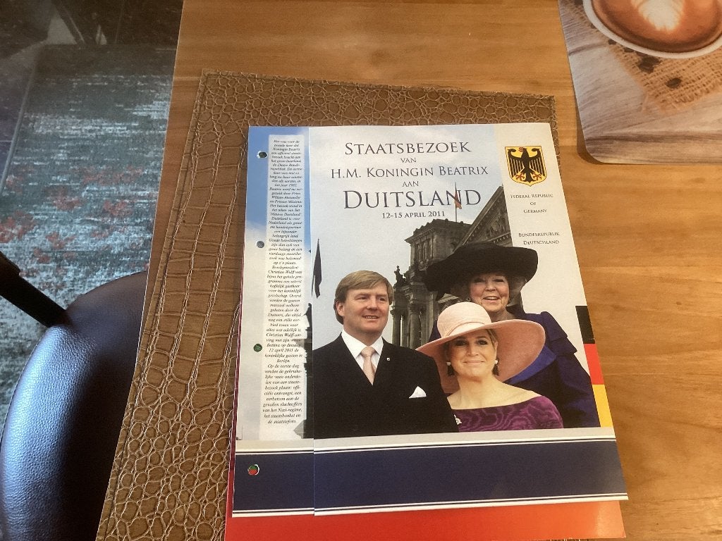 Koninklijk Staatbezoek Duitsland Nederland jaargangen fdc 19, Postzegels en Munten, Ophalen of Verzenden, Onbeschreven, Nederland