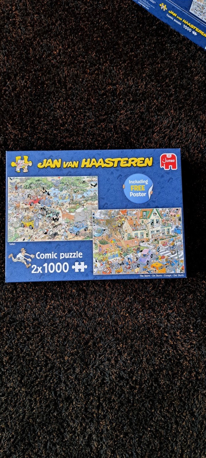 Jan van Haasteren Comic Puzzel 2x1000 stukjes, Ophalen of Verzenden, Meer dan 50 stukjes, Nieuw, 6 jaar of ouder