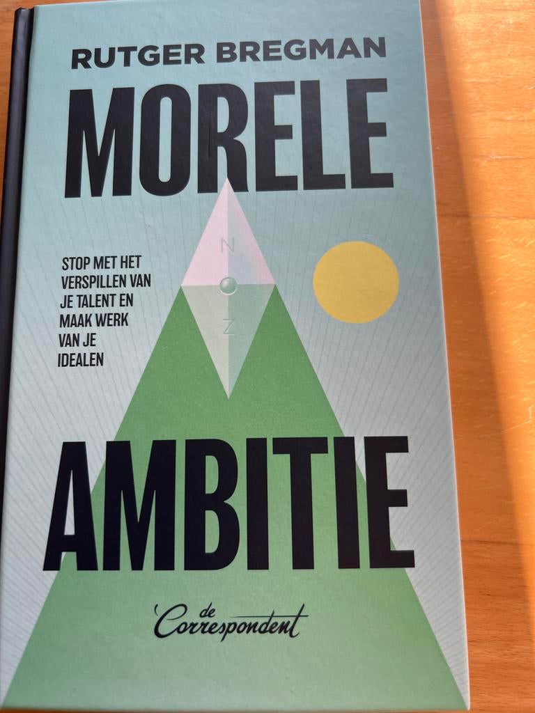Boek: Morele Ambitie van Rutger Bregman, Boeken, Overige Boeken, Ophalen of Verzenden, Zo goed als nieuw