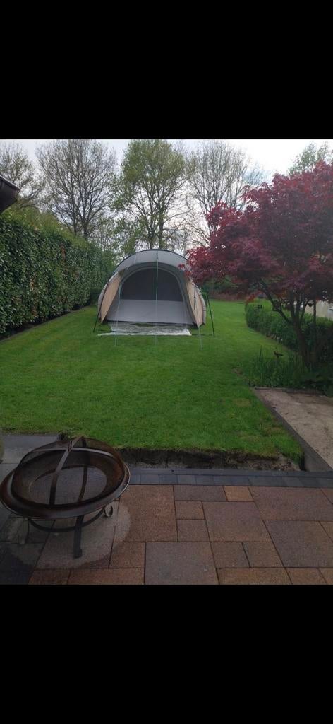 Opblaasbare tent 5 persoons, Caravans en Kamperen, Tenten, Zo goed als nieuw, Ophalen
