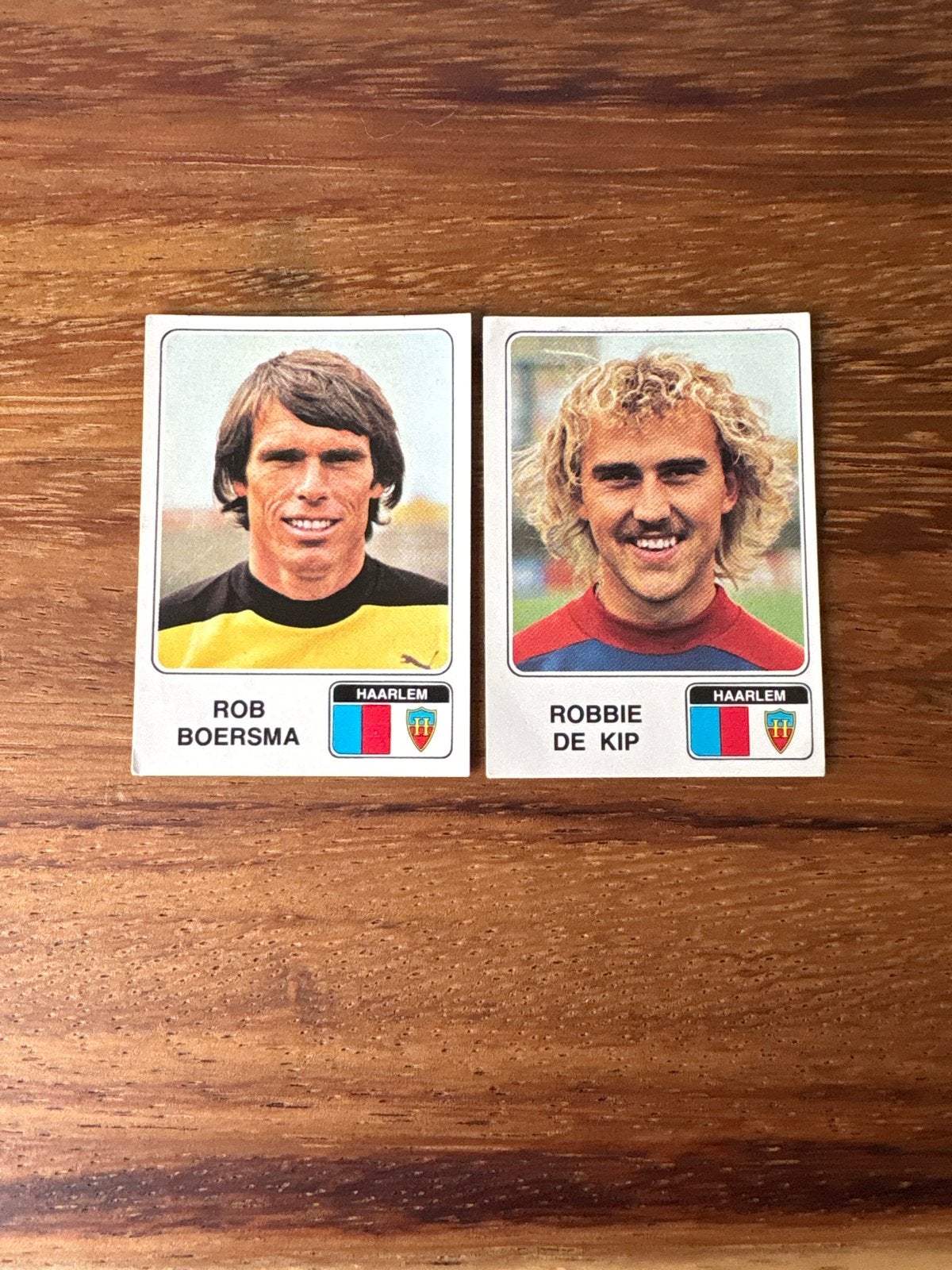 Panini Voetbal 1979 - Rob Boersma & Robbie de Kip Haarlem, Ophalen of Verzenden, Gebruikt, Stickers en Plaatjes